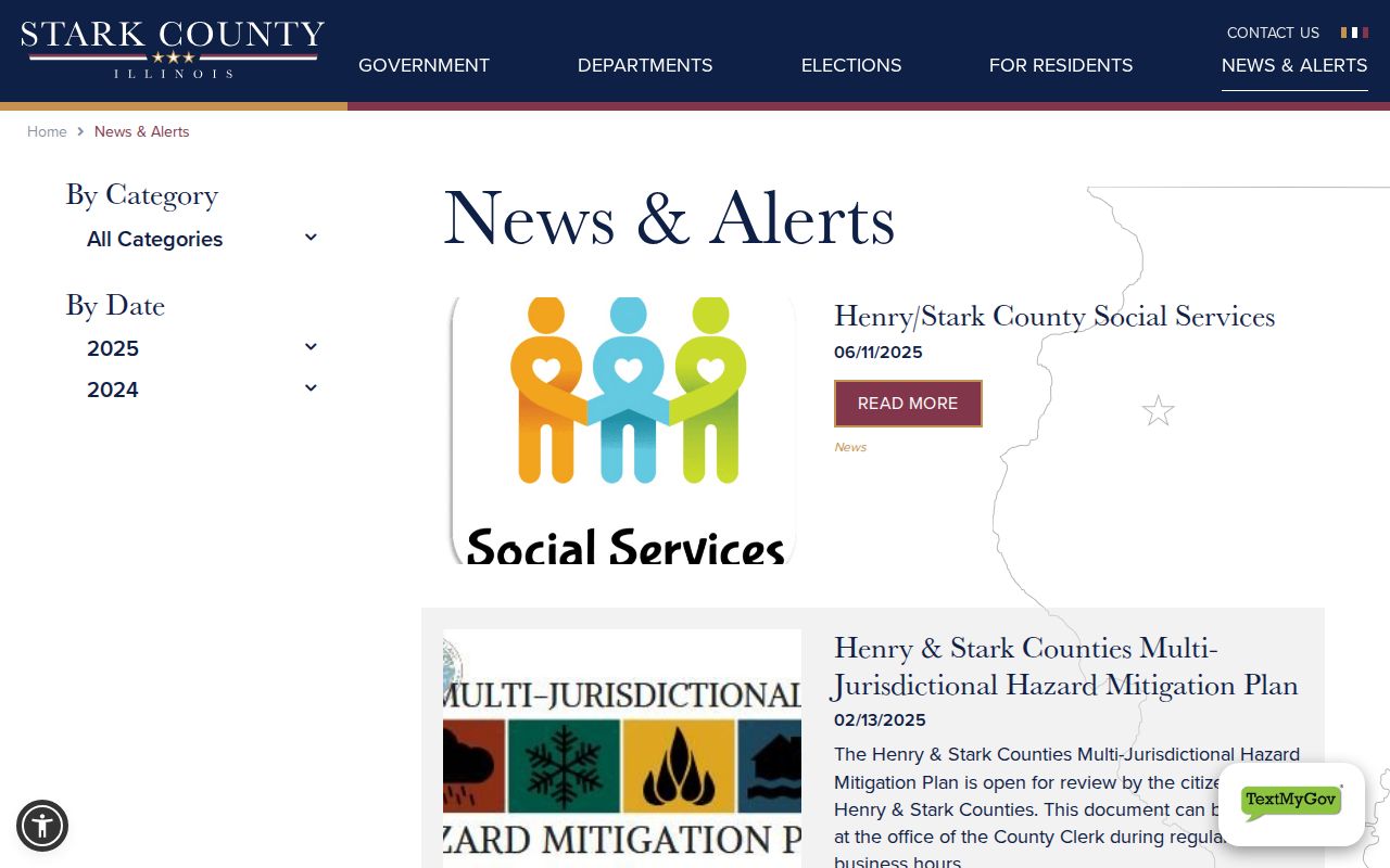 Stark County news and alerts page for public notice channels